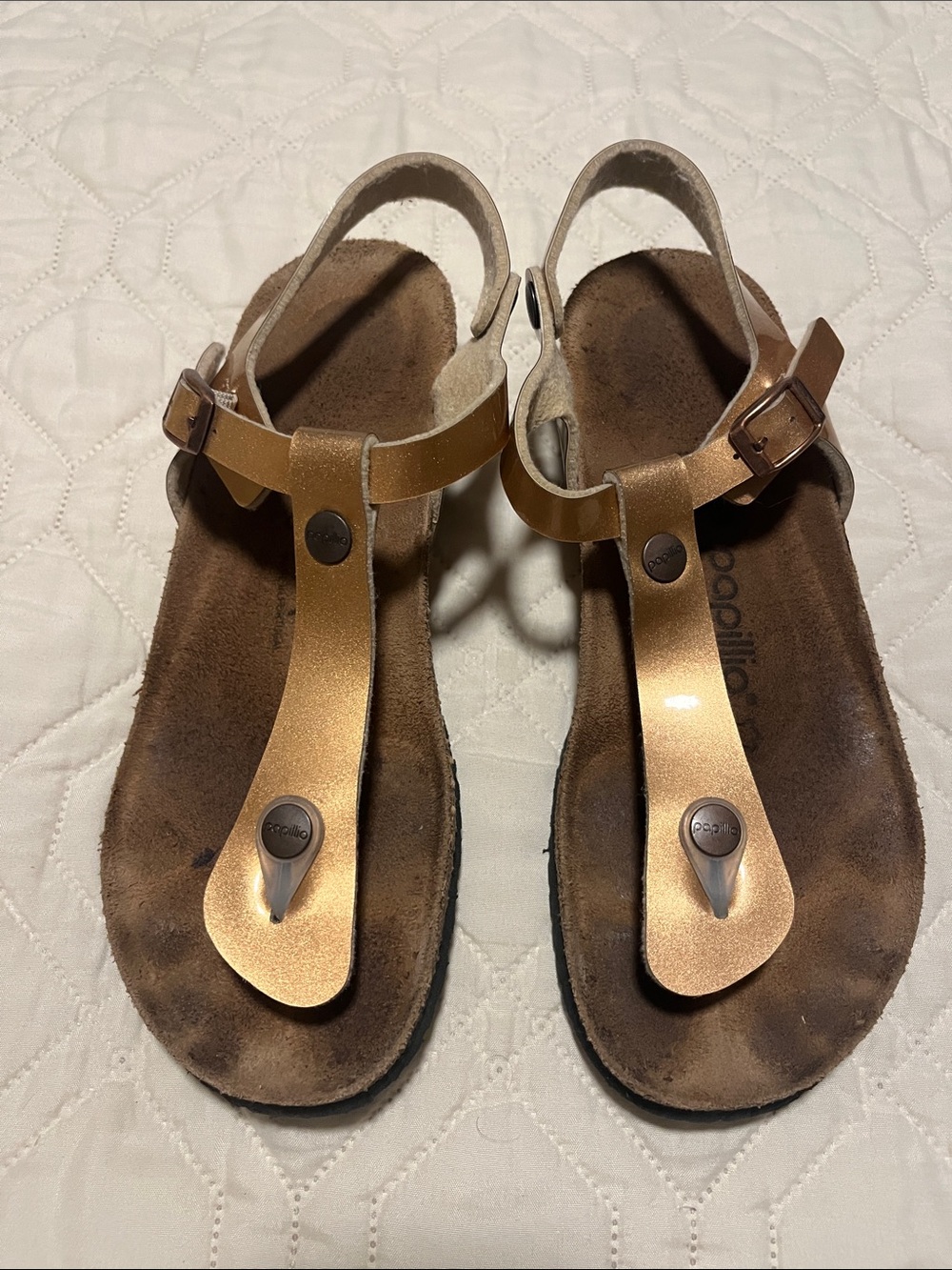 Birkenstock Papillio women’s T-strap wedge sandals size 38